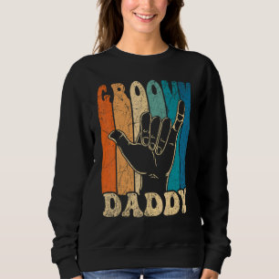 Mens Groovy Daddy 70s Aesthetic Nostalgia 1970's R Sweatshirt