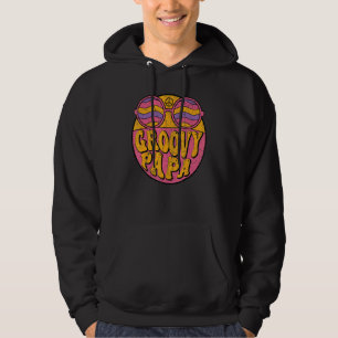 Mens Groovy Papa 70s Aesthetic Nostalgia 1970's Re Hoodie
