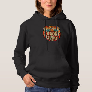 Mens Groovy Pawpaw 70s Aesthetic Nostalgia 1970's Hoodie