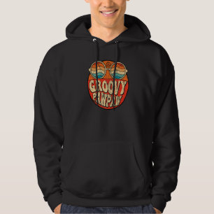 Mens Groovy Pawpaw 70s Aesthetic Nostalgia 1970's Hoodie