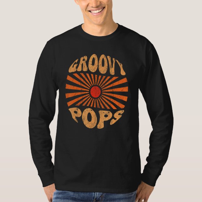 Mens Groovy Pops 70s Aesthetic Nostalgia 1970's Re T-Shirt (Front)