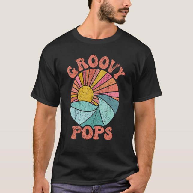 Mens Groovy Pops 70s Aesthetic Nostalgia 1970's Re T-Shirt (Front)