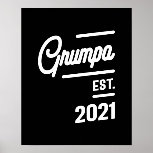 Mens Grumpa Est 2021 Poster