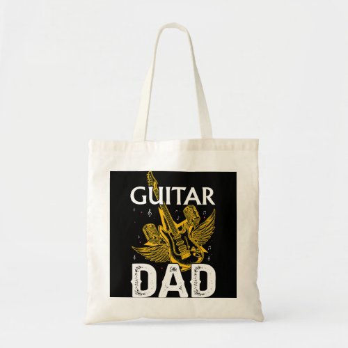 Mens Guitar Dad Guitar Lover Player Father Guitari Tote Bag