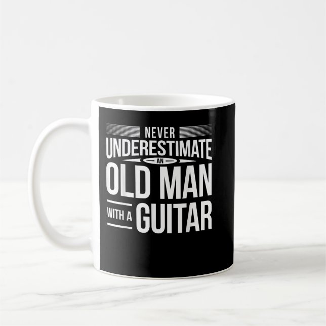 Mens Guitar Player Dad Father Grandpa Guitarist I  Coffee Mug (Left)