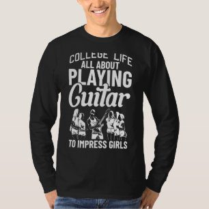 Mens Guitar Player Outfit Musician Quotes Man Play T-Shirt