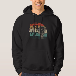 Mens Guitarist Guitar Lover Best Grampa Ever Famil Hoodie