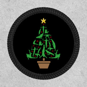 Men's Gymnastics Christmas Tree Patch