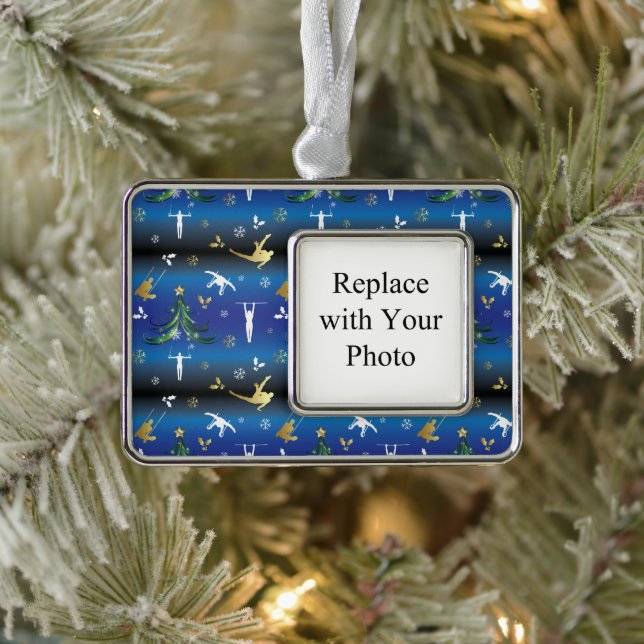 Men's Gymnastics Christmas Tree Snowflake Ornament (Tree)