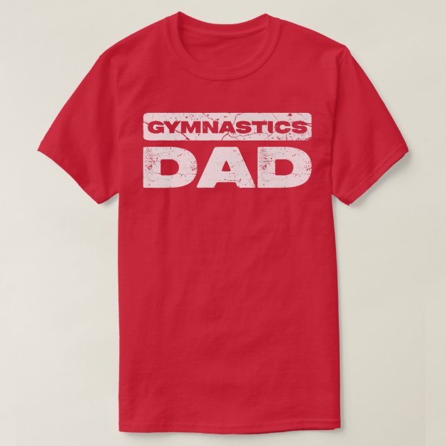 Mens Gymnastics Dad  Father's Day  T-Shirt (Design Front)