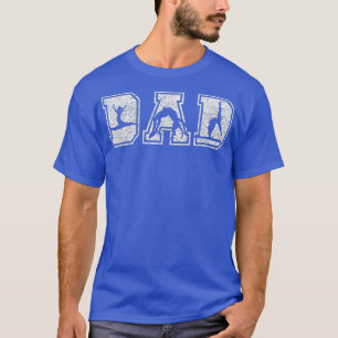 Mens Gymnastics Dad Funny Fathers Day Distressed T-Shirt