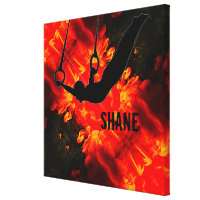 Men's Gymnastics - Lava Destructive Boys Custom Canvas Print