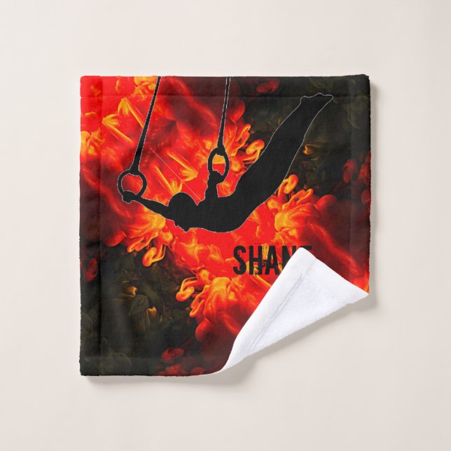 Men's Gymnastics - Lava Destructive Boys Wash Cloth (Wash Cloth)