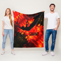 Men's Gymnastics - Lava Destructive Fleece Blanket