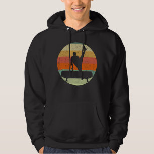 Mens Gymnastics Male Gymnast at Sunset Hoodie