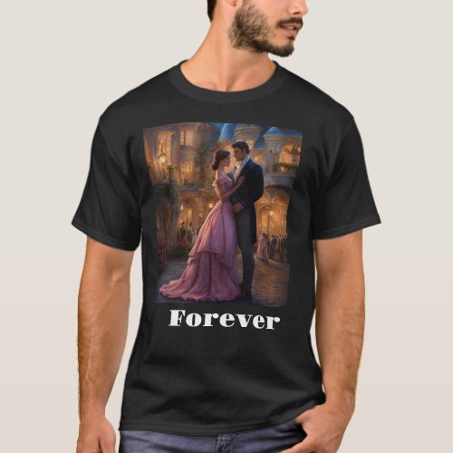 Mens half sleeves T_shirt with couple design