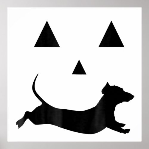 Mens Halloween Pumpkin Dachshund Jack_O_Lantern  C Poster