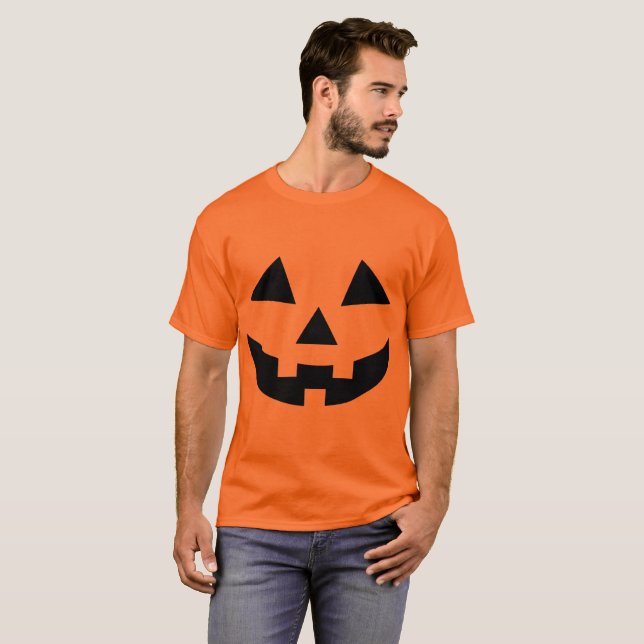 Mens Halloween Pumpkin T-Shirt Fancy Dress (Front Full)