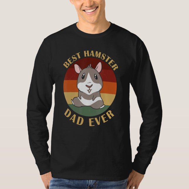 Mens Hamster Dad Pet Owner Cute Animal Father Hams T-Shirt (Front)