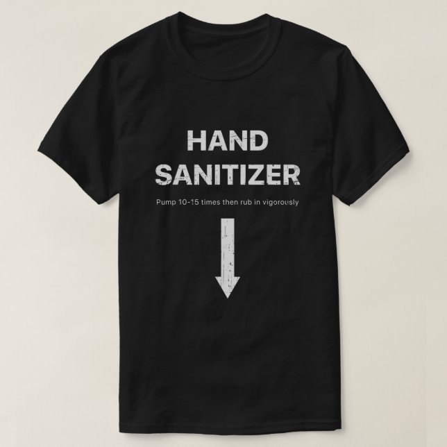Mens Hand Sanitizer funny adult humor mens Xmas ga T-Shirt (Design Front)