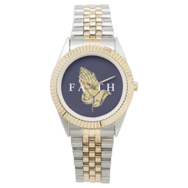 Men's Hands of Prayer Faith Watch (Front)