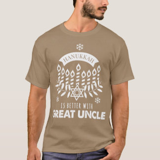 Mens Hanukkah Is Better with Great Uncle Matching T-Shirt