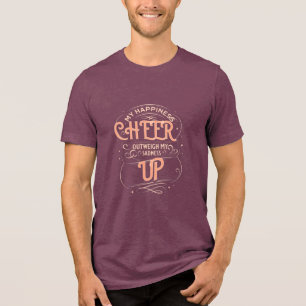 MEN'S HAPPINESS CHEER UP TRI-BLEND T SHIRT