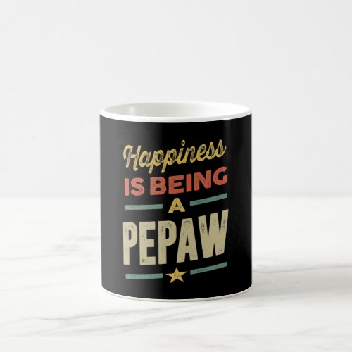 Mens Happiness is Being a Pepaw _ Father Grandpa Coffee Mug