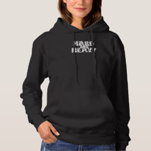 Mens Hard And Heavy Gym Fitness Workout Bodybuildi Hoodie