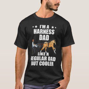 Mens Harness Racing Dad Vintage Equitation Trottin T-Shirt