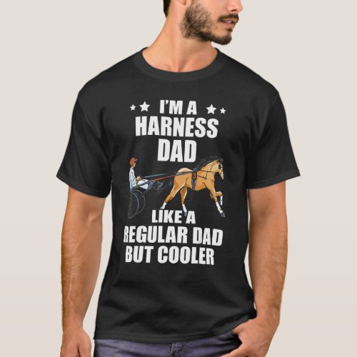 Mens Harness Racing Dad Vintage Equitation Trottin T_Shirt