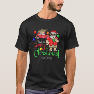 Mens Have A Jerry Christmas A Funny Holiday Jerry T-Shirt