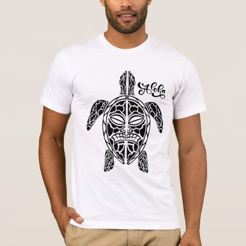 Mens Hawaiian Turtle T_Shirt