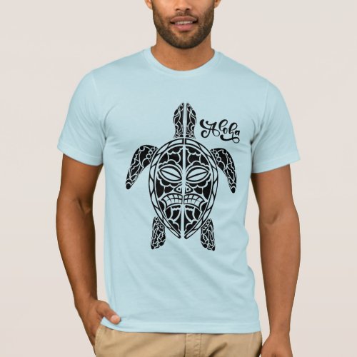 Mens Hawaiian Turtle T_Shirt