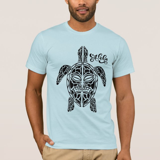 Men's Hawaiian Turtle T-Shirt (Front)