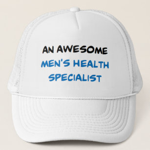men's health specialist, awesome trucker hat