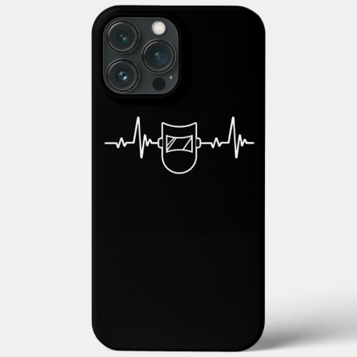 Mens Heartbeat welding heartbeat welder welder iPhone 13 Pro Max Case