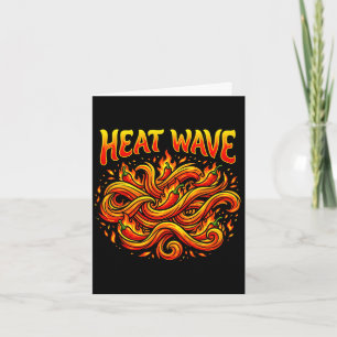 Mens heat wave spicy chili flame flow graphic card