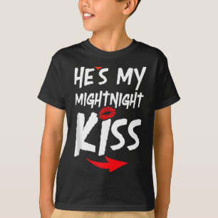 Mens Hes My Midnight Kiss Happy New Year Matching T-Shirt