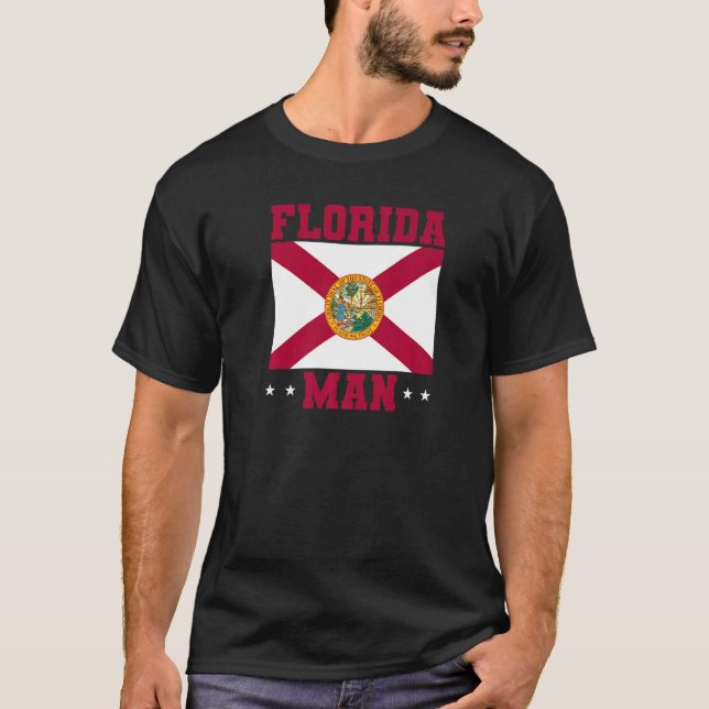 Mens Home State Floridian Florida Man   T-Shirt (Front)