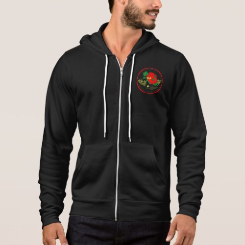 mens hoodie front logo only