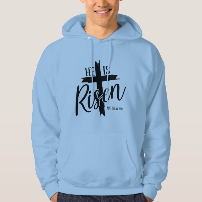 Mens Hoodie He Is Risen (Front)