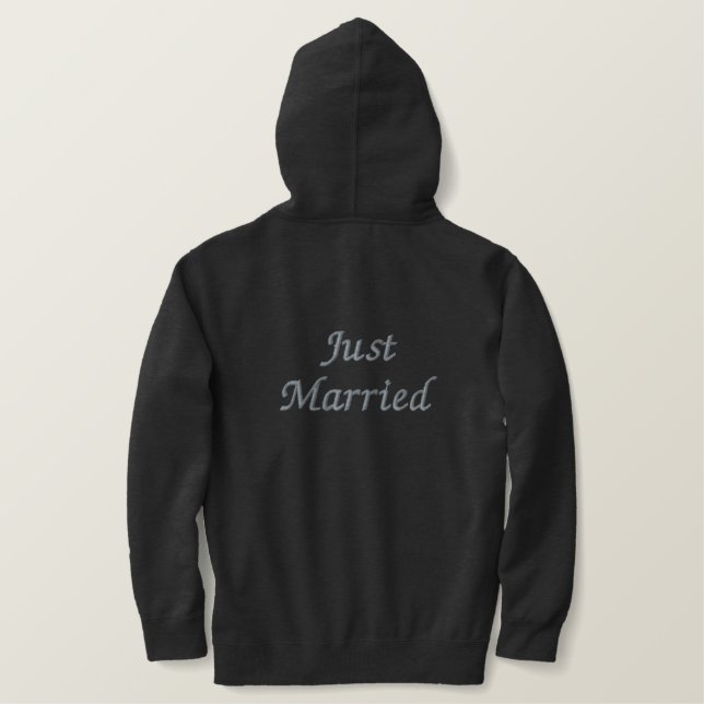 Men's Hoodie  Just Married (Design Back)