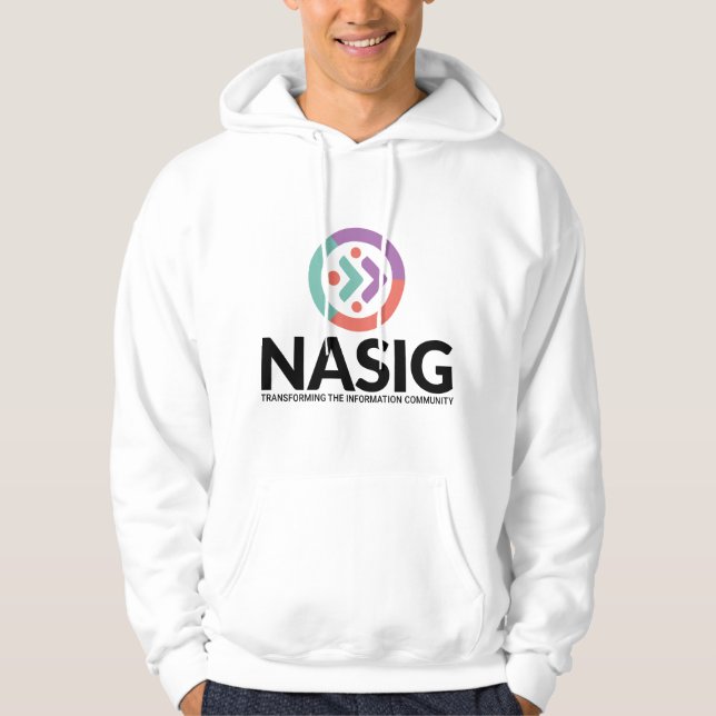 Men's Hoodie with center logo (Front)
