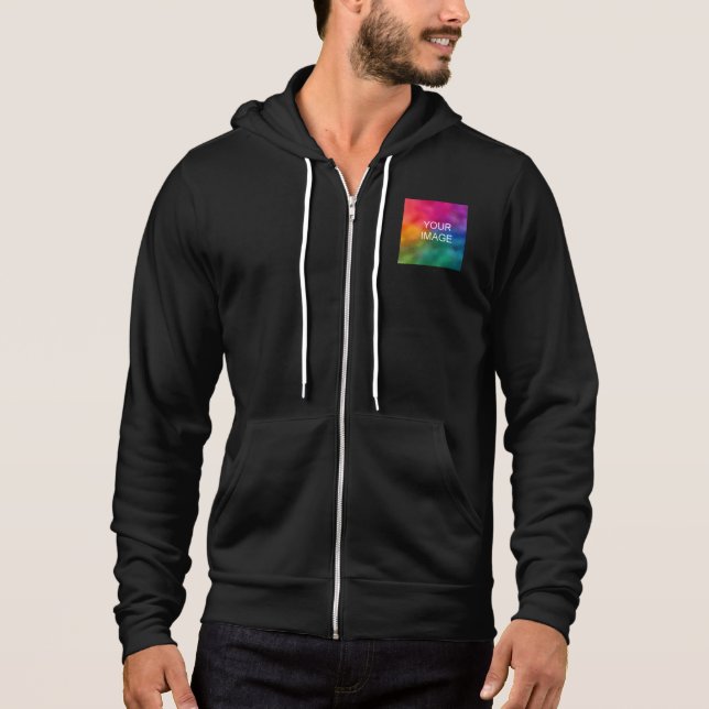 Men's Hoodies Custom Add Image Logo Personalize (Front)