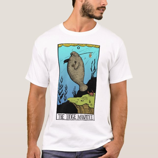 Men's Huge Manatee light T-shirt (Front)