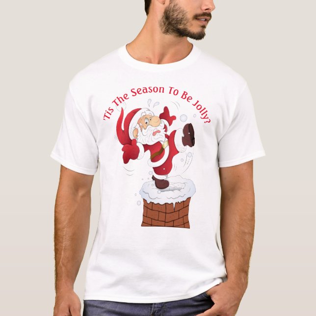 Men's Humorous Christmas T-Shirt (Front)