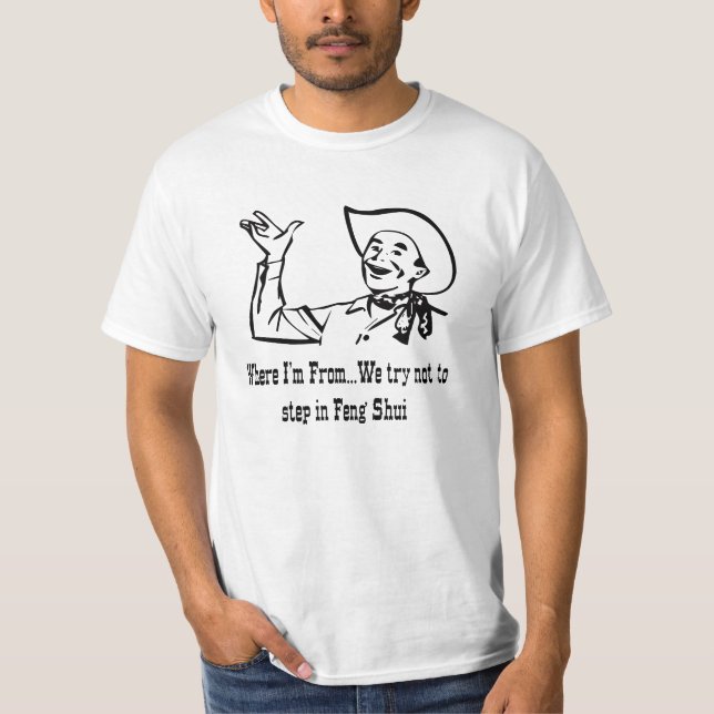 Men's Humorous Feng Shui T-shirt (Front)