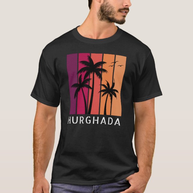 Men's Hurghada Vintage Sunset T-Shirt (Front)