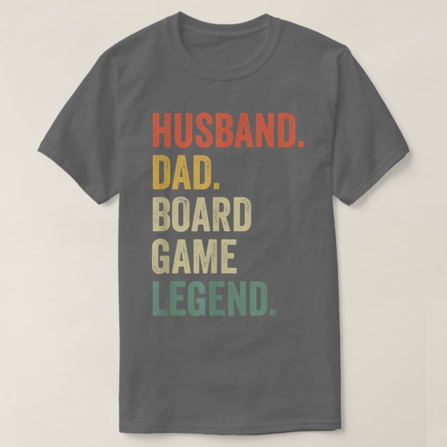 Mens Husband Dad Board Game Night Legend Funny Fat T-Shirt (Design Front)